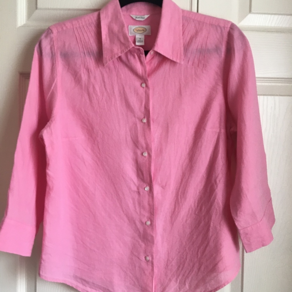 Talbots Women's Size Medium Linen Blouse